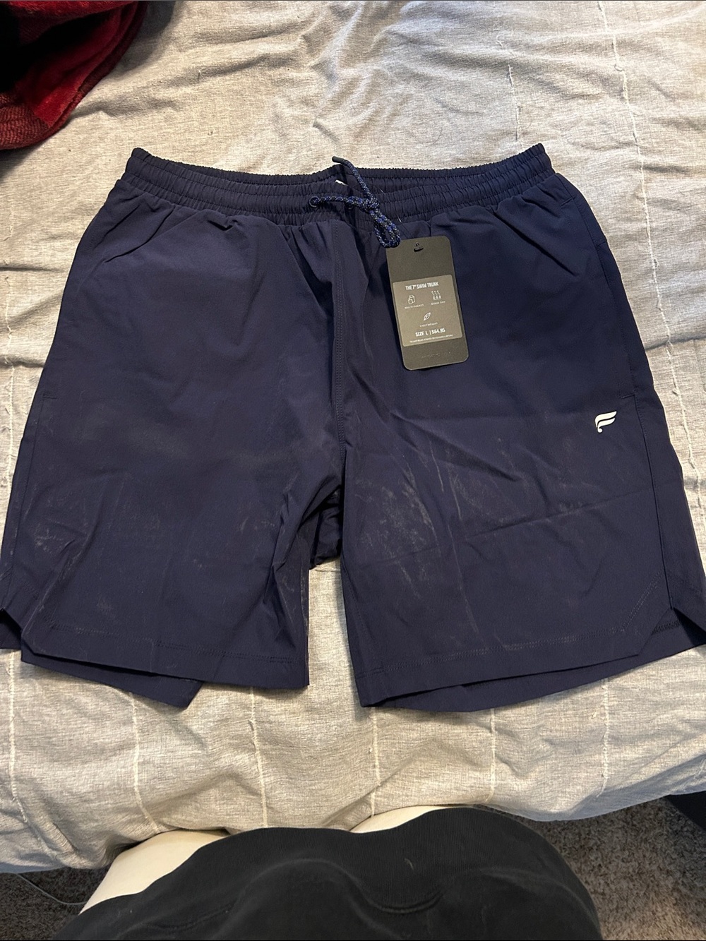 Fabletics Men's Navy Blue Swim Trunks
